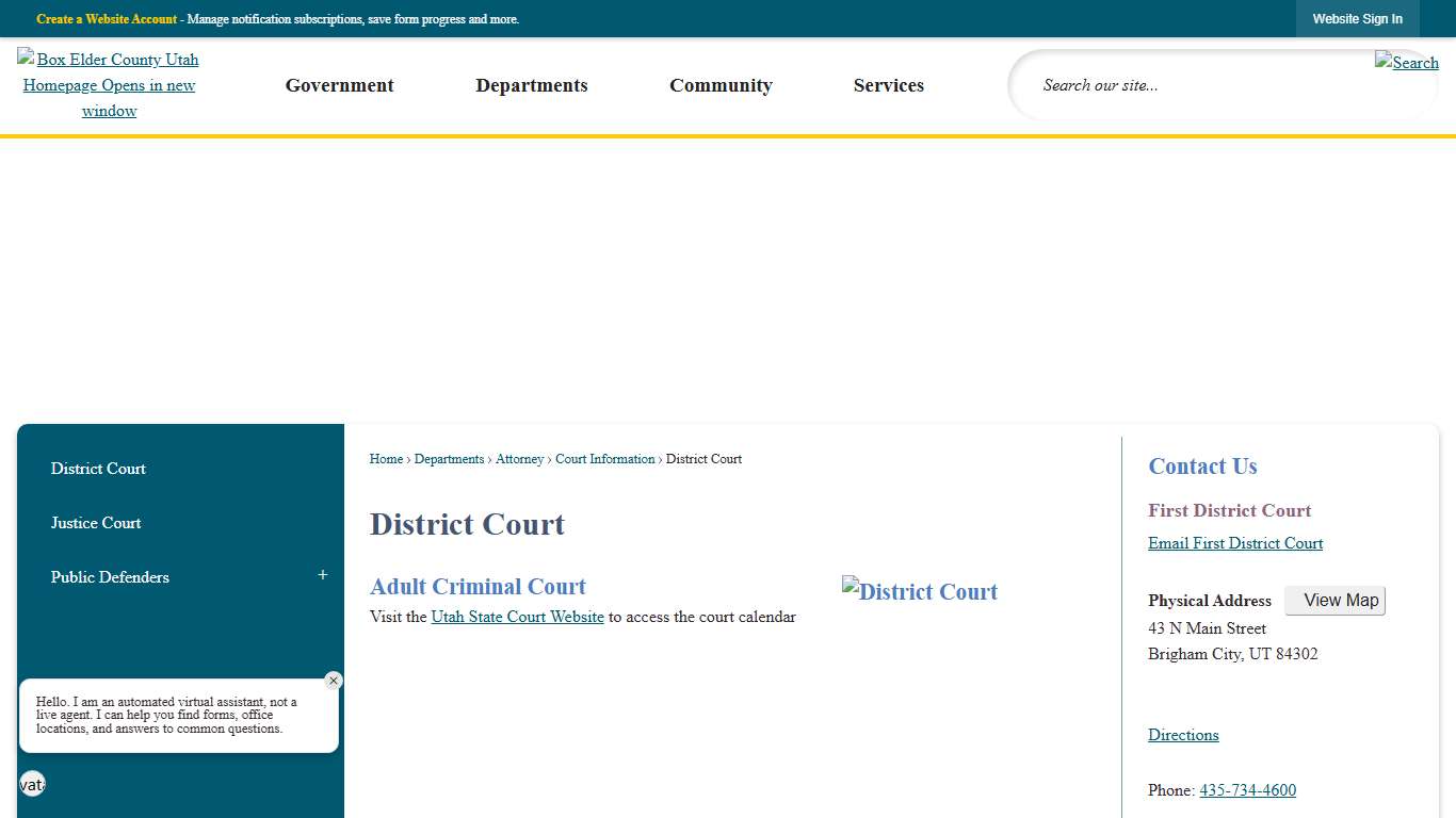 District Court | Box Elder County, UT